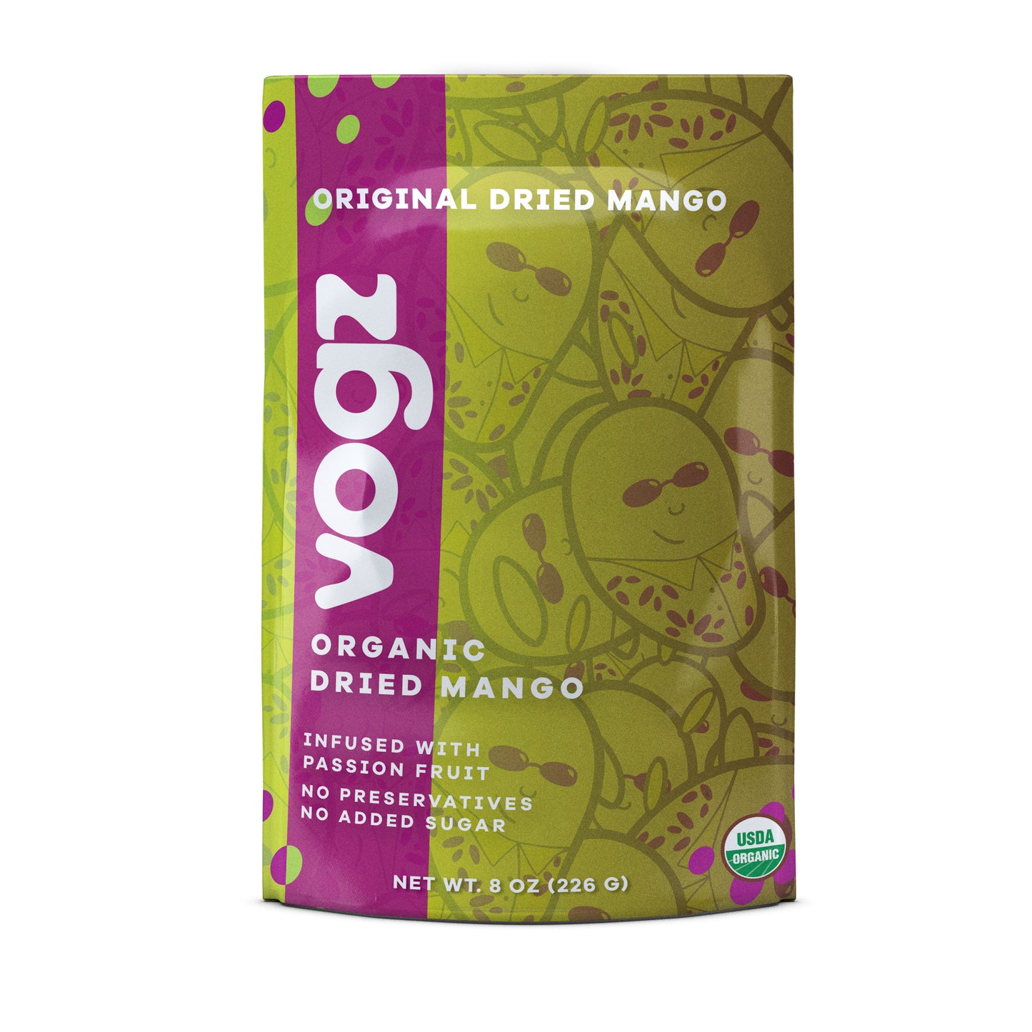 Organic Dried Mango Infused with Passion Fruit