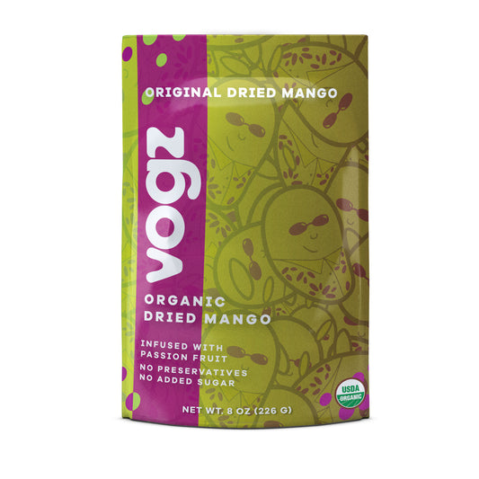 Organic Dried Mango Infused with Passion Fruit