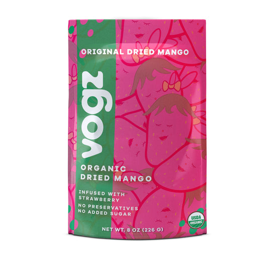 Organic Dried Mango Infused with Strawberry